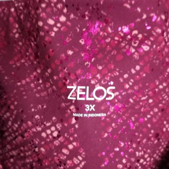 Zelos Women's Tight Pink Snake Athletic Gym Workout Leggings Pants Plus Size 3X - Picture 11 of 11
